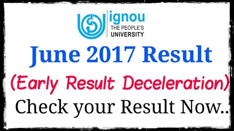 Results June 2017 .